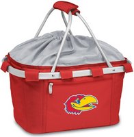 Kansas Jayhawks Metro Basket - Red Embroidered