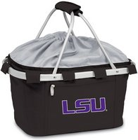 LSU Tigers Metro Basket - Black Embroidered