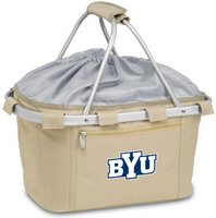 Brigham Young Cougars Metro Basket - Tan Embroidered