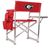 Georgia Bulldogs Sports Chair - Red Embroidered