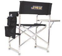 James Madison Dukes Sports Chair - Black Embroidered