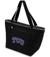 TCU Horned Frogs Topanga Cooler Tote - Black Embroidered