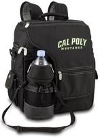 Cal Poly Mustangs Turismo Backpack - Black Embroidered