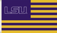 Louisiana State Tigers 3' x 5' Flag with Grommets - 13 Stripes