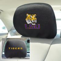 LSU Tigers 2-Sided Headrest Covers - Set of 2