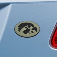 University of Iowa Hawkeyes 3D Chromed Metal Car Emblem