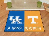 Kentucky Wildcats - Tennessee Volunteers House Divided Rug