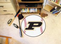 Purdue University Boilermakers Baseball Rug - P Logo