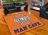 University of Illinois Fighting Illini All-Star Man Cave Rug