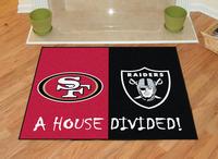 San Francisco 49ers - Oakland Raiders House Divided Rug