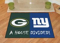 Green Bay Packers - New York Giants House Divided Rug