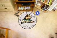 Wright State University Raiders Soccer Ball Rug