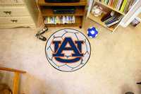 Auburn University Tigers Soccer Ball Rug - AU Logo