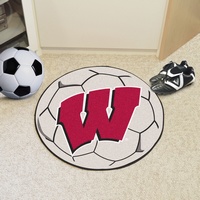 University of Wisconsin-Madison Badgers Soccer Ball Rug