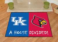 Kentucky Wildcats - Louisville Cardinals House Divided Rug