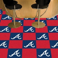 Atlanta Braves Carpet Floor Tiles