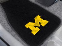 University of Michigan Wolverines Embroidered Car Mats