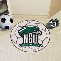 Northeastern State University RiverHawks Soccer Ball Rug