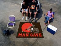 Cleveland Browns Man Cave Tailgater Rug