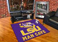 Louisiana State University Tigers All-Star Man Cave Rug