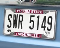 Florida State Seminoles Chromed Metal License Plate Frame