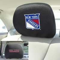 New York Rangers 2-Sided Headrest Covers - Set of 2