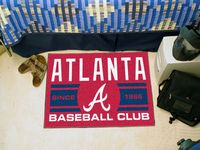 Atlanta Braves Baseball Club Starter Rug