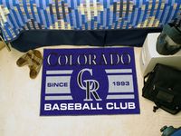 Colorado Rockies Baseball Club Starter Rug