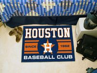 Houston Astros Baseball Club Starter Rug