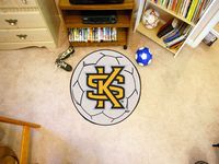 Kennesaw State University Owls Soccer Ball Rug - KS Logo
