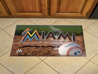 Miami Marlins Scraper Floor Mat - 19" x 30"