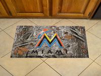 Miami Marlins Scraper Floor Mat - 19" x 30" Camo