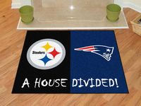 Pittsburgh Steelers - New England Patriots House Divided Rug