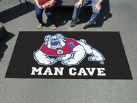 Fresno State Bulldogs Man Cave Tailgater Rug - Black