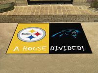 Pittsburgh Steelers - Carolina Panthers House Divided Rug