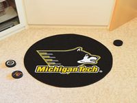 Michigan Technological University Huskies Hockey Puck Mat
