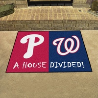 Philadelphia Phillies - Washington Nationals House Divided Rug