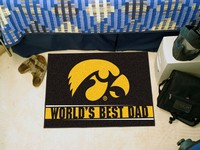 University of Iowa World's Best Dad Starter Rug