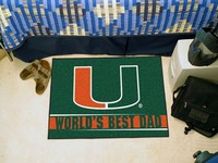 University of Miami World's Best Dad Starter Rug