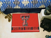 Texas Tech University World's Best Dad Starter Rug