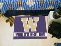 University of Washington World's Best Dad Starter Rug