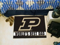 Purdue University World's Best Dad Starter Rug