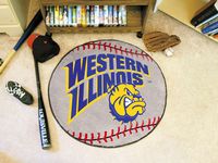 Western Illinois University Leathernecks Baseball Rug