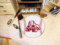 Mississippi State University Bulldogs Baseball Rug