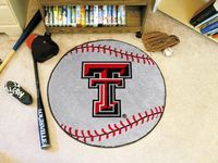 Texas Tech University Red Raiders Baseball Rug