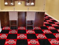 Ohio State University Buckeyes Carpet Floor Tiles