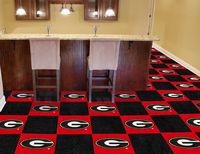 University of Georgia Bulldogs Carpet Floor Tiles