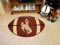 University of Wyoming Cowboys Football Rug - Cowboy