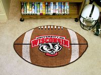 University of Wisconsin-Madison Badgers Football Rug - Bucky