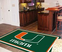 University of Miami Hurricanes 4x6 Rug